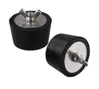 Tapón de invierno para piscina, tapón anticongelante de goma de 45 mm para líneas de retorno de skimmer, evita daños por congelación de tuberías, negro, paquete de 2