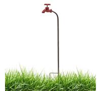Tapón de jardín | Cartel de metal resistente a la intemperie para grifo | Conector de jardín vintage | Para balcón, terraza, césped, jardín, granja, residencia universitaria