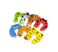 Tapón de la puerta, Almohada 7Pcs de seguridad para niños Animal Bisagra de puerta de parada, Caucho decorativo del gato protector del dedo, Pinch dedo Guardia de seguridad