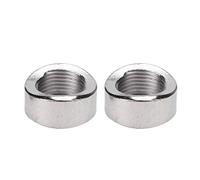 Tapón de la tuerca del sensor de oxígeno, 2 piezas Tapón de tuerca dentada curva del sensor de oxígeno M18 X 1,5 hilos de acero inoxidable