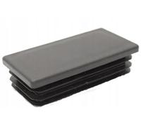 Tapón de lámina para manguera rectangular, 70 x 110 mm, color negro, polietileno de polietileno, tapas de cubierta, tapa de tubo de plástico resistente, para una protección perfecta