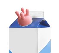 Tapón de leche de vaca Udder, tapón de cartón de leche, vaca ubre vertedor de botellas de leche, embudo para botellas de leche, facilita el vertido