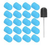 Tapón de lijado de uñas para lijado, juego de tapas de lijado para uñas (azul)