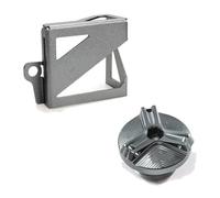 Tapón De Llenado De Aceite De Motor Y Tapa Del Depósito De Líquido De Freno Trasero Para Africa Twin CRF 1100 L Para Adventure Sports 2019-2022(1 set-Grey)