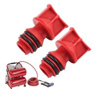 Tapón de llenado de para compresor de aire, impermeable, 2 piezas roscadas de 17 mm, piezas de conexión roscadas para compresor de aire, para mantenimiento, reparación taller, garaje máquinas