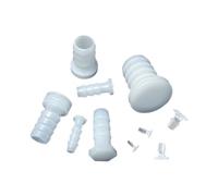 Tapón de manguera de plástico for desviador de agua, tapa de tubo de flujo, tubo de goma que aumenta el oxígeno con púas, pecera de rocalla, 5 uds.(2.5mm Plug 5pcs)