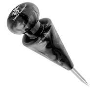 Tapón de narguile con punzón 2 en 1, elegante resina epoxi con punzón de acero inoxidable para facilitar la construcción de la cabeza. Se adapta a cualquier túnel gracias a su forma.