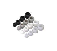 Tapón de orificio de goma de silicona tipo broche, cubierta de extremo de inserción, tubo A = 2,5mm-12mm, 10 Uds.(Schwarz,10PCS-A-7MM)