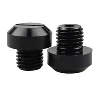 Tapón de Orificio para Espejo retrovisor de Motocicleta - 10 mm de Aluminio Resistente a la corrosión, diseño de Tornillo roscado y Superficie Duradera, tapón de Agujero de Espejo para Cubierta