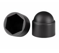 Tapón de orificio silicona, cubierta tuerca hexagonal 50 piezas, cubiertas tapas cúpula perno negro M3 ~ M27, protección plástico for pernos, tornillos hexagonales(M3*6 * 9mm)