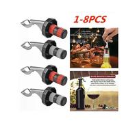 Tapón de prensa para vino, sellado al vacío, para botellas de vino y champán, 1-8 unidades