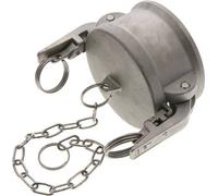 Tapón de seguridad Camlock DN 75 (3'') de acero inoxidable Tipo DC MIL-C-27487