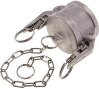 Tapón de seguridad de acero inoxidable Camlock DN 50 (2'') Tipo DC MIL-C-27487