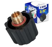 Tapón de Seguridad de Hierro Presurizado 5 Bar con Rosca Macho 3/8" - MADE IN ITALY - Garantía de 10 Años - MONTERAL