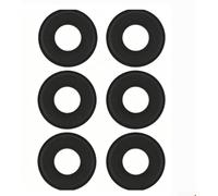 Tapón de sellado de repuesto para boquilla a prueba de fugas para dispensador de bebidas, se adapta a máquinas de granizado, plástico negro, 3 x 3 x 2 cm (6 piezas)
