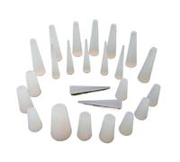 Tapón de sellado de silicona cónico termoestabilidad, tuerca de goma, resistencia a bajas temperaturas, tapón de botella, protector impermeable, kit de fabricación de vino (9,5 x 14,5 x 20 mm, 3