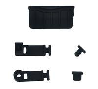 Tapón de silicona antipolvo para New 3DS XL/LL 3DSXL 3DSLL 2DS, Tapón protector a prueba de polvo de la base de carga de auriculares (negro)