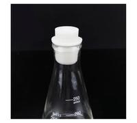 Tapón de silicona for matraz cónico triangular Erlenmeyer. Diámetro superior: 45 mm. Diámetro inferior: 40 mm. Equipo de laboratorio.