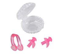 Tapón de Silicona Oídos y Nariz para Natación Rosa | Set, Uso en Natación y Deportes Acuáticos, Ajuste Cómodo para Aprendizaje y Práctica
