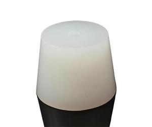 Tapón de silicona para vino con orificio de 8 mm para válvula de cierre de aire, válvula de escape de fermentación, tapón de goma de silicona, kit de fabricación de vino (tamaño 3 con agujero)