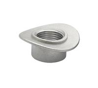 Tapón de sillín soldado de acero inoxidable de alta resistencia for sensores de oxígeno, M18 x 15 mm, 1 pieza