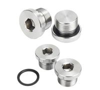 Tapón de tapa de extremo de perno de cabeza hueca hexagonal con junta tórica de acero inoxidable 304 M8 M10 M12 M14 M16 M18 M20 M22 M24 M27 M33(1Piece M18x1.5mm)