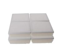 Tapón de tubo de plástico de 38-60mm, tapas de extremo de poste cuadrado for pasamanos, escaleras, tubo de barandilla Newel, blanco(60 * 60mm 8pcs)