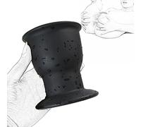 Tapón de túnel Tapón anal abierto Espéculo anal Forma de copa Anal Butt Plug Túnel anal Silicona Hueco Expansión anal Dilatador de vagina Masajeador de próstata Bondage Juguete sexual(L)