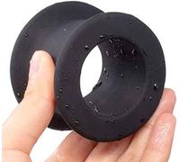 Tapón de túnel Tapón anal hueco de silicona Tapón anal abierto con expansión de vagina anal hueca Tapón hueco SM Juguete sexual para hombres, mujeres y parejas(Schwarz,L)