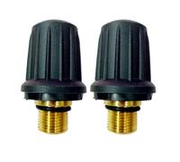 Tapón de válvula de seguridad de repuesto para limpiadores de vapor, accesorios para limpiador de vapor con junta tórica para Karcher para anillo para sellado mejorado 4.590-105.0 negro (paquete de 2)
