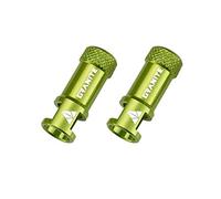 Tapón de Válvula Granite Juicy Nipple con Función de Extracción de Núcleo de Válvula, Tapas de Válvula de Neumático Fáciles de Usar y Cubiertas Antipolvo (Verde)