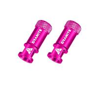 Tapón de Válvula Granite Juicy Nipple con Función de Extracción de Núcleo de Válvula, Tapas de Válvula de Neumático Fáciles de Usar y Cubiertas Antipolvo (Rosa)