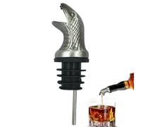 Tapón de vino de serpiente - Tapón de vino de serpiente de metal, boquilla selladora de botellas | Diseño de serpiente con boquilla de vino sin derrames, cabeza de serpiente decantadora de acero