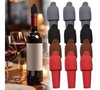 Tapón de vino de silicona para botellas, tapón de sellado para botellas de cerveza, champán, cubiertas selladoras de botellas de vidrio para uso doméstico, juego de silicona para sellar cerveza y