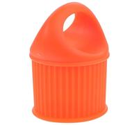 Tapón de Vino de Silicona Reutilizable Naranja para Botella | Cierre Hermético, Fácil de Limpiar, Estructura Simple, Conserva el Vino, para Amigos que Disfrutan Beber