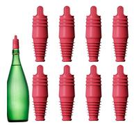 Tapón De Vino De Silicona | Tapas Impermeables Flexibles Reutilizables - Cierre De Botella | Para Cerveza Viaje Bar Casa Fiesta Cena Restaurante Cocina