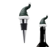Tapón de vino del sombrero de Santa Claus, tapas de vino del sombrero de Santa Claus para botellas de,Decoración de tapa de botella de vacaciones | Ahorrador, botellas de alcohol
