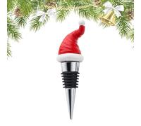 Tapón de vino del sombrero de Santa Claus, tapones de vino del sombrero de Santa Claus para botellas de,Decoración de tapa de botella de vacaciones | festivo para los amantes del whisky, spir