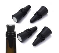 Tapón de vino hermético, sello de silicona a prueba de fugas, conservador reutilizable de 2.4 x 0.91 x 0.91 pulgadas con construcción resistente, accesorio de cocina, herramienta de bar moderna con