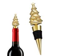 Tapón de vino para árbol de Navidad,Tapones de vino de Navidad | Tapón de con decoración navideña | Tapones para botellas de champán, tapones creativos para bebidas de y árbol de par