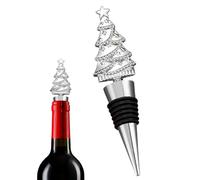 Tapón de vino para árbol de Navidad,Tapones de vino de Navidad | Tapón de con decoración navideña | Tapones para botellas de champán, tapones creativos para bebidas de y árbol de par