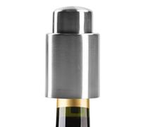 Tapón de vino para botellas de vino, tapón de vino de acero inoxidable - tapones de corcho de vino reutilizables al vacío - tapón de botella de vino - tapón de botella de vino herméticamente cerrado