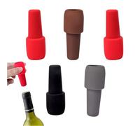 Tapón de Vino Reutilizable | Protector De Corcho De Vino De Silicona - Tapón De Recambio Para Botella,para Cocina y Bar Reuniones Fiestas Bodas y Vacaciones con Champagne Cerveza y Bebidas