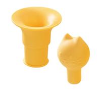 Tapón de vino | Sellador de botellas 2 en 1 con embudo - Bonito tapón de cabeza de gato, cubierta de silicona a prueba de fugas para bebidas, champán, licor, whisky, vinagre, , salsa de soja