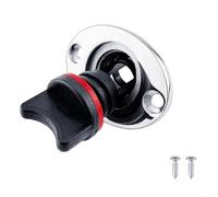 Tapón Drenaje para kayak 25mm Nylon para acero Impermeable Tapón | Nylon negro, base para acero inoxidable, junta tórica, sella hermético, evita fugas de agua en casco(Orange)