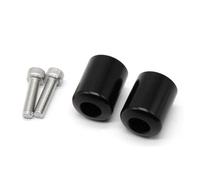 Tapón Extremo Tapa Manillar para Ninja 125 250R 300 400 650 1000 ER6N ER6F Manillar De Motocicleta Extremos De Barra Deslizante(Negro)