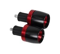 Tapón Extremo Tapa Manillar Tapones Extremos De Manillar De Motocicleta 22 Mm Contrapeso Manillar para VFR 400 800 1200(Rojo)