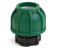 Tapón final de polietileno 20 mm x 3/4 pulgadas AG - Micro goteo manguera riego automático manguera plantas jardín flores césped riego por goteo