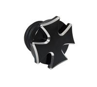 Tapón Gasolina Para Motocicleta Tapa Depósito Aceite Cromado Negro Para Harley Para Sportster 883 1200 XL Iron Dyna Touring Street Glide Softail Depósito Combustible Motocicleta(A)