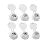 Tapón giratorio para dispensador de botellas de champú, práctico tapón de botella invertido con soporte, cierre invertido a prueba de fugas, tapa dispensadora de champú, vasos de gel de ducha